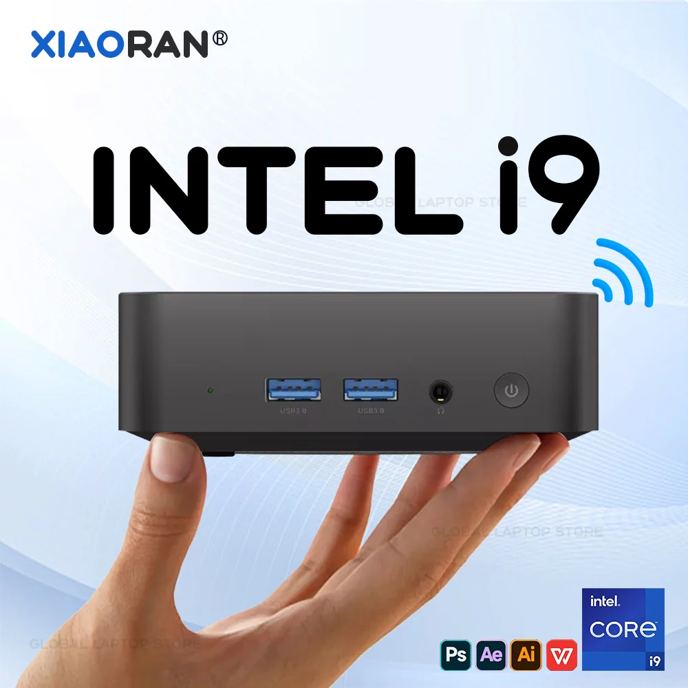 Mini PC Computer Intel Core i9 8950HK Windows 11 Small Pocket Computer 16GB RAM 1TB SSD Type-C 4K 60Hz Mini Desktop PC Gaming
