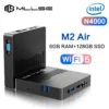 MLLSE Mini PC M2 Air Intel Gemini Lake N4000 Windows 11 6GB RAM 128GB ROM Dual-Band WiFi Bluetooth USB Mini Computer